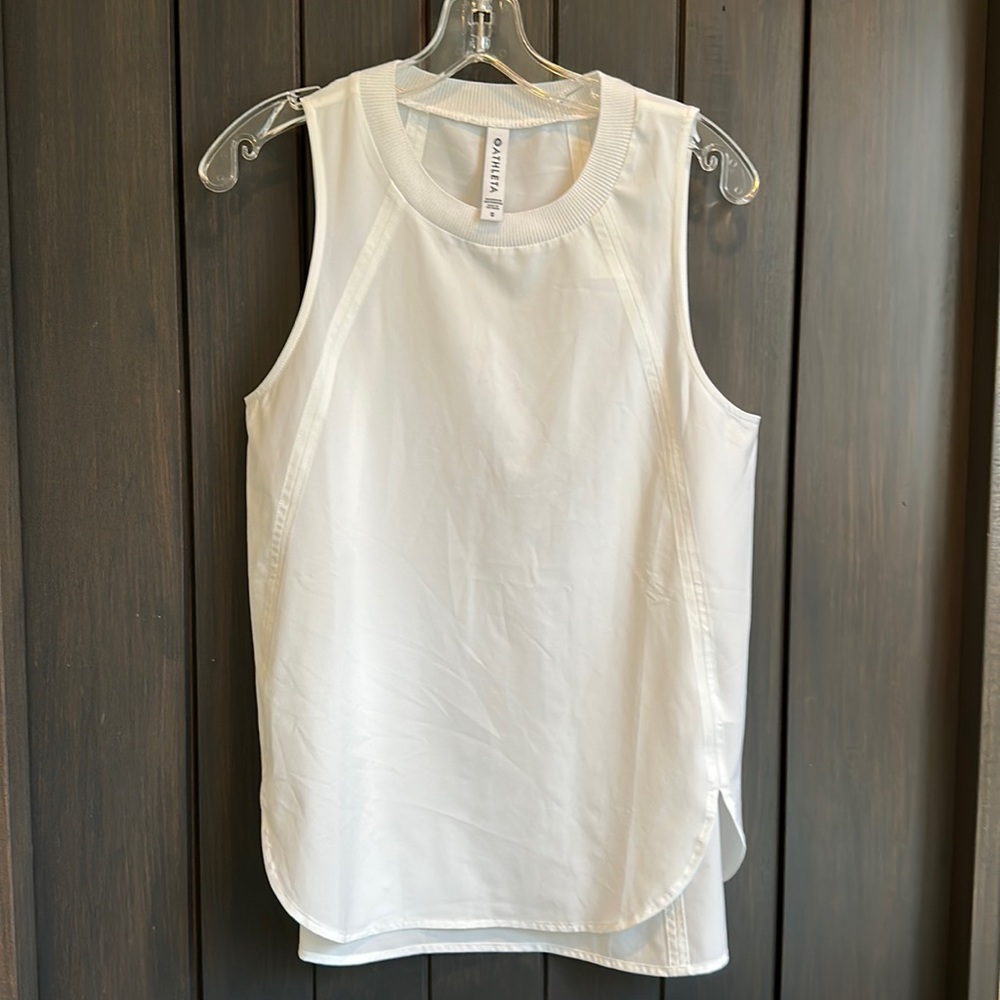 Athleta Sleeveless Shirt - White - Size Small